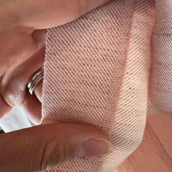 Rebecca Taylor Tailored Pink linen pantsuit wide leg size 8 - Picture 11 of 12